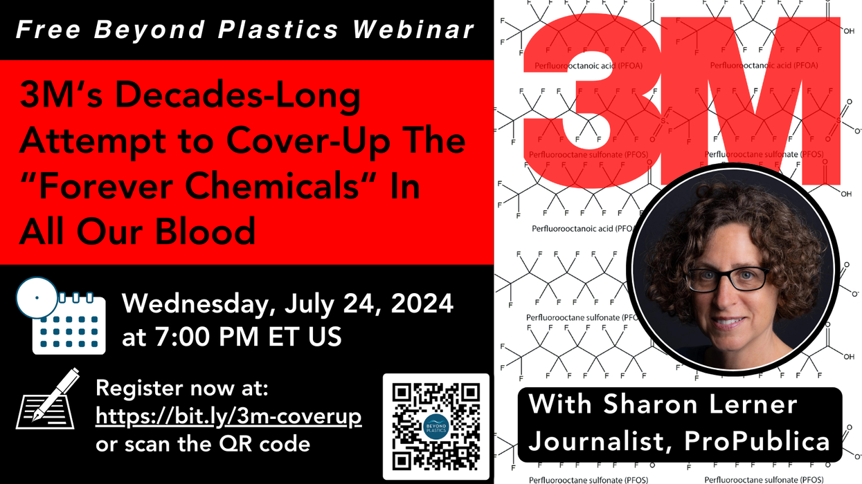 Webinar: 3M's decades-long cover-up of the "forever chemicals" in your blood